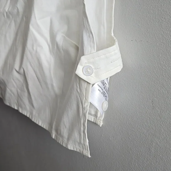 White Reformation Crop Cotton Tank Top Shirt Size 8 - Picture 2 of 8